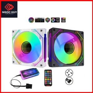 Combo 3Fan Led ARGB Vô Cực Hub Sync Main + Remote