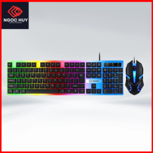 Combo phím chuột giả cơ LED RGB